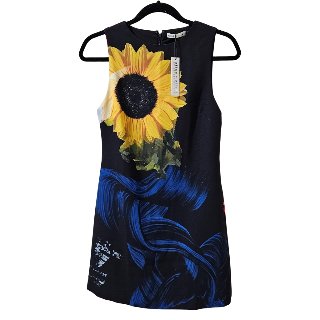 Alice + Olivia Clyde Mini Dress 2 Azalea Floral Nwt